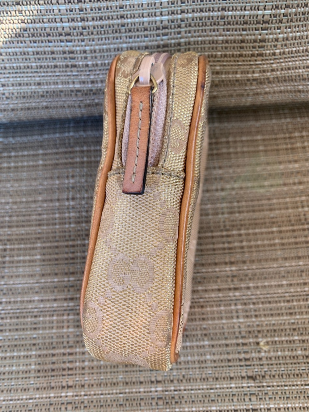 Gucci Monogram Canvas Pouch with Gold Plate cigarette wallet - Picture 3 of 9